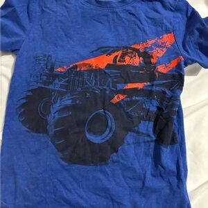 Cat & Jack Blue and Orange Monster Truck Tee